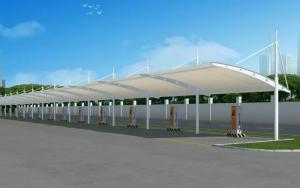 嘉鱼县膜结构停车棚