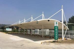 嘉鱼县膜结构停车棚